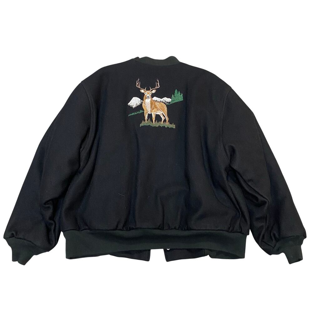 NWT Vintage California Outerwear Whitetail Deer Wool Jacket Mens XL Union Made